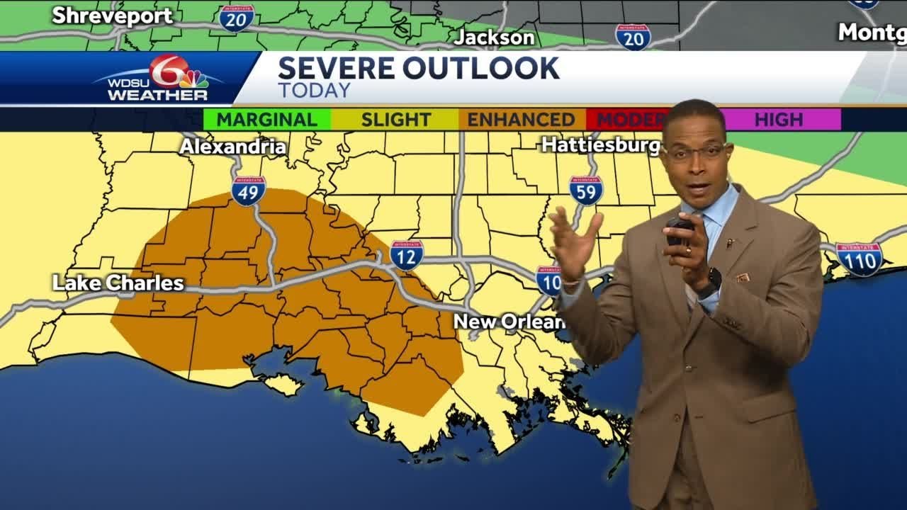 Risk of severe weather Wednesday