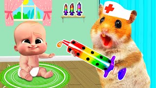 Oh No, Bro Got Sick! Doctor Hamster Check Up Bro