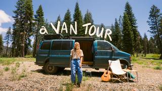 VAN TOUR (of my self converted Chevy Express) Full Time Van Life