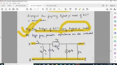 6. AE Mod 2: Internal capacitance, hybrid pi