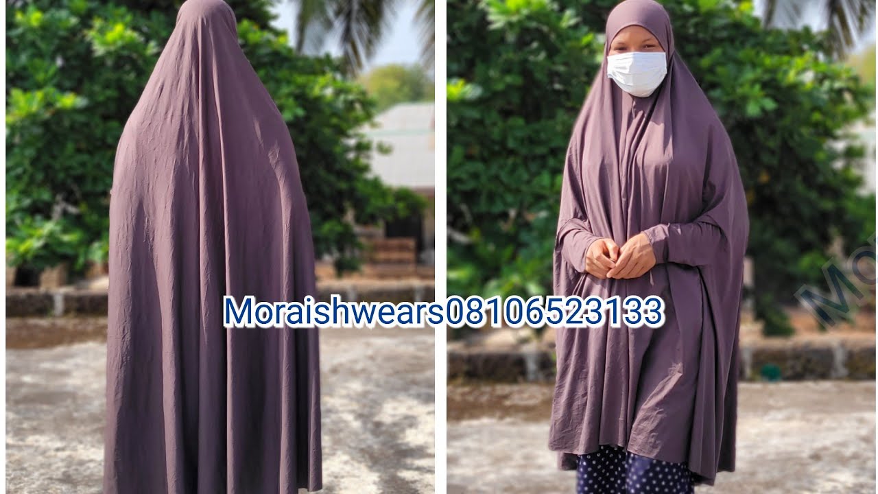 How to cut knee length umbrella khimar how to do it YouTube