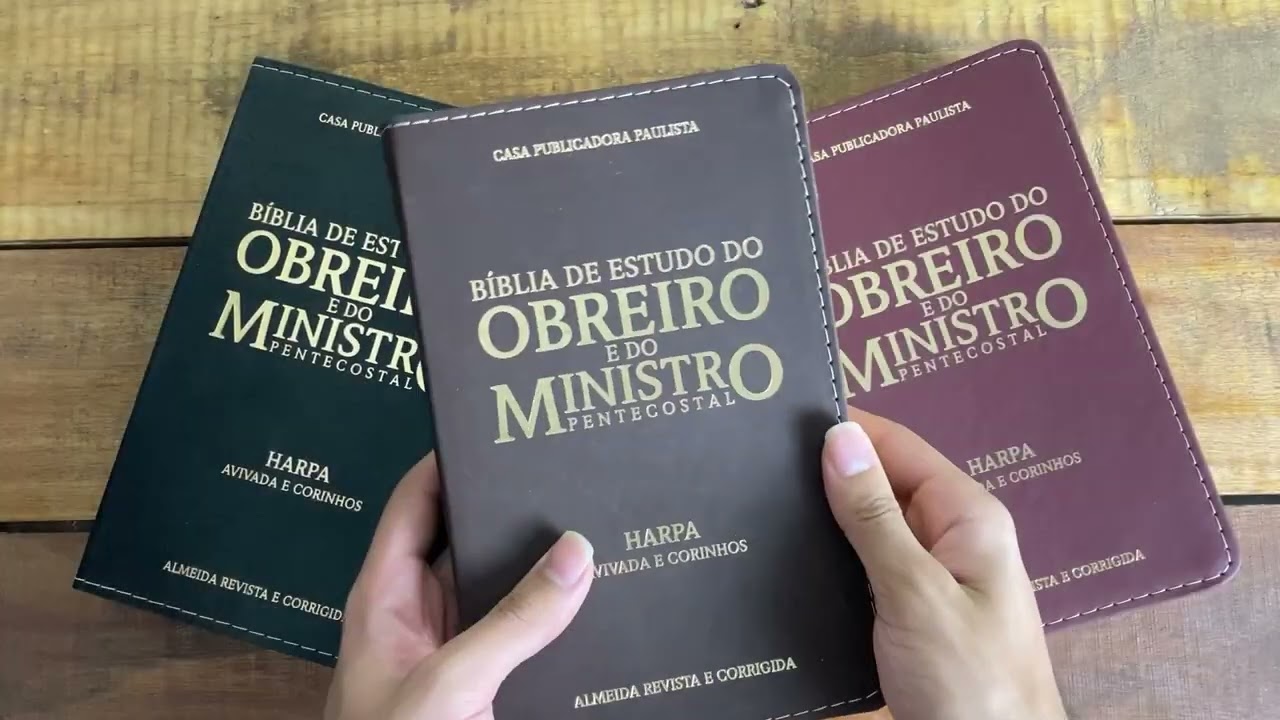 Bíblia De Estudo Do Obreiro E Do Ministro Pentecostal Com Harpa Luxo