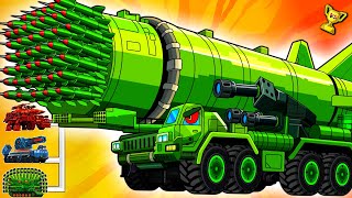 Ultimate Green Missile Titan – 300  Rockets vs Nuclear Beasts!