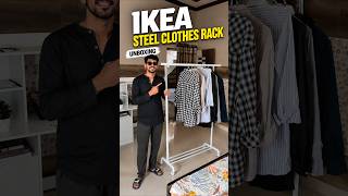 IKEA Steel Clothes Rack Unboxing 🔥 | Best Budget Clothing Rack? #viral #ikea #shorts #trending