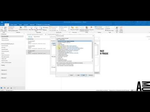 Outlook Desktop - Nastavení přeposílání zpráv