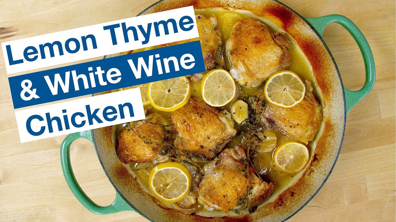 🍋 Easy Weeknight Lemon Thyme And White Wine Chicken Recipe