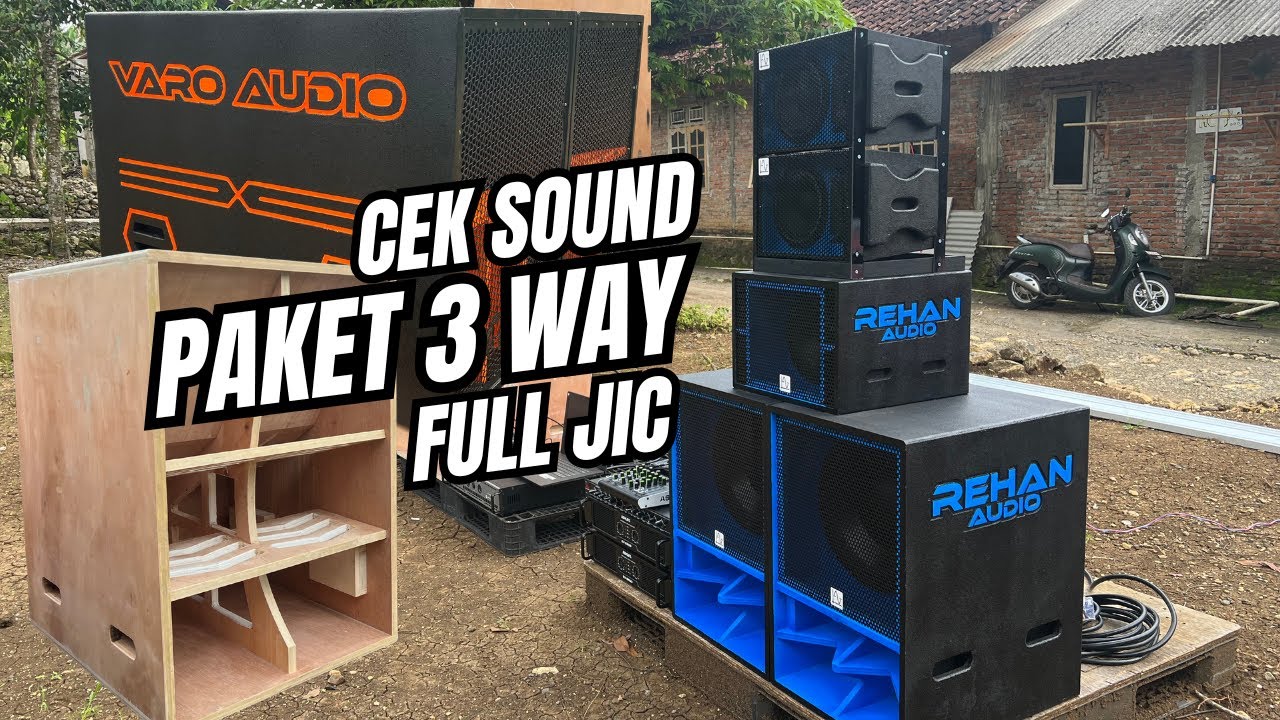 PAKET SOUND 3 WAY SUB 12 INCH FULL JIC BUKAN UNTUK KAUM MENDANG MENDING