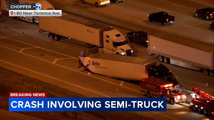 1 injured in south suburban I-80 crash involving semi carrying 40K pounds of beer: ISP