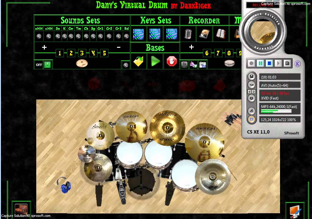 Dany's virtual drum - YouTube