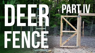 Deer Fence, Part 4 Diy Deer Proof Garden Fence On A Slope