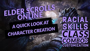 ELDER SCROLLS ONLINE | Character Creation Races & Classes | Race, Class,  & Role Combos