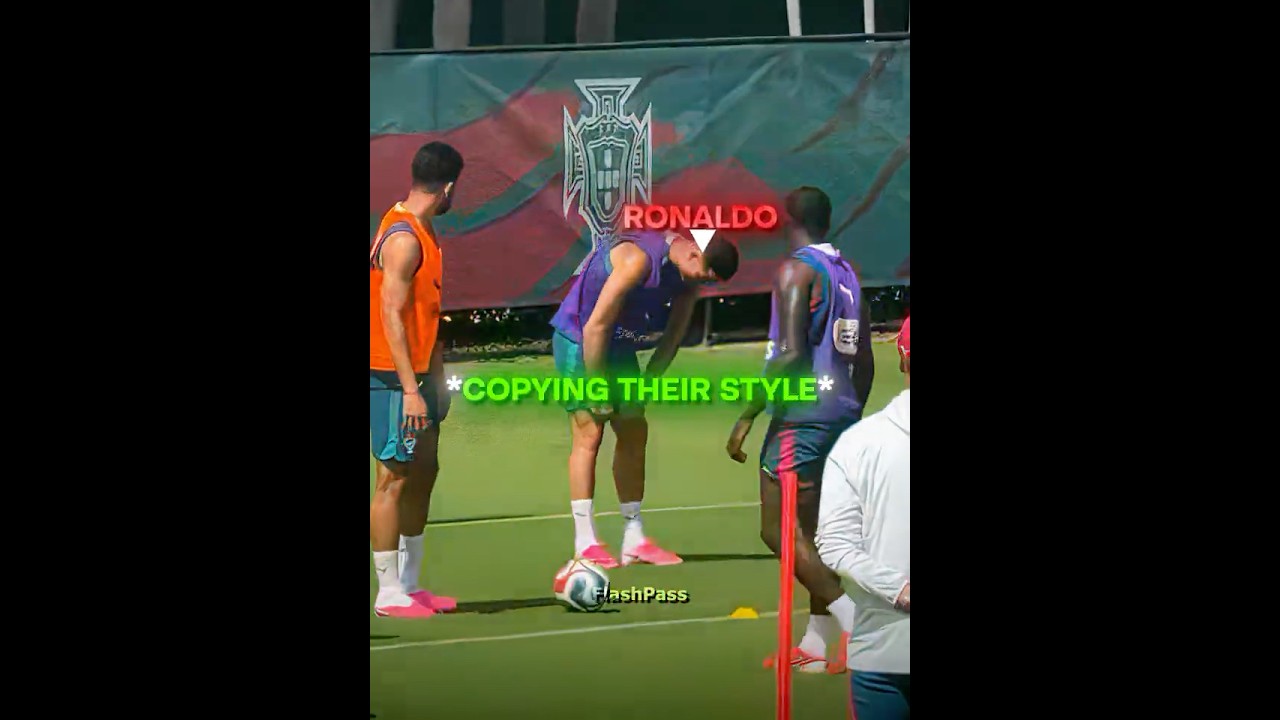 Ronaldo Reacts To Their Style..😂