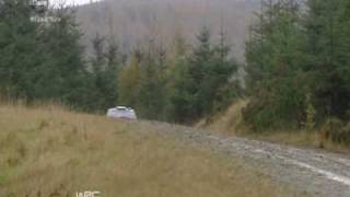 WRC Onboard 2009: Hirvonen crash at Wales Rally GB, loses his Bonnet!