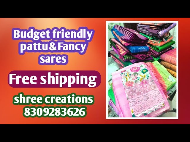 ||Mother's day special free shipping|Budget friendly pattu u0026 fancy sareesShree Creations-8309283626| class=