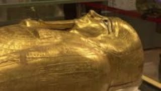 Looted gold coffin returned to Egypt