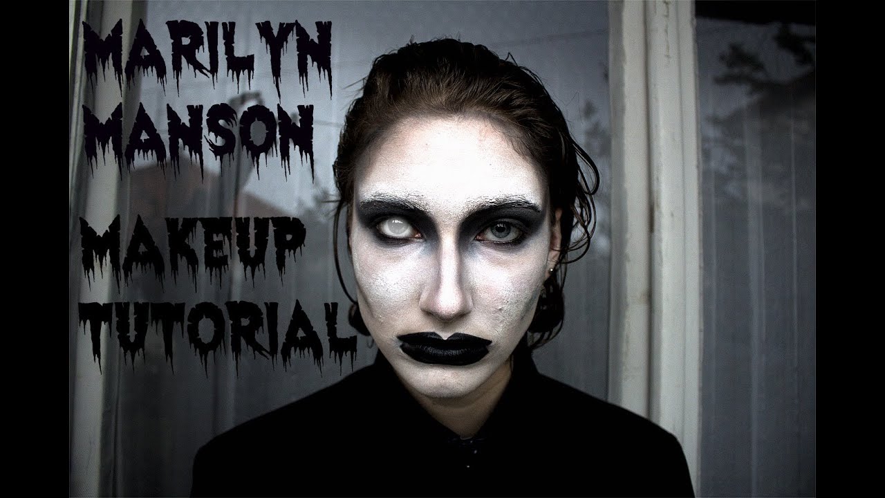 MARILYN MANSON Halloween Makeup Tutorial - YouTube