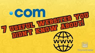 7 useful websites you didn't knew before! | 7 free websites