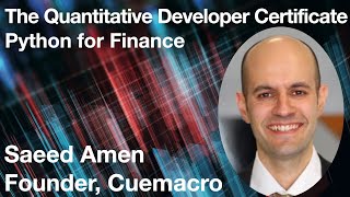 Famous Python for Finance: The Quantitative Developer Certificate - Saeed Amen Wealth
