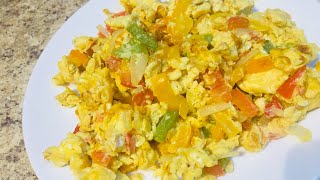 How To Make Rasta Style Scrambled Eggs|| Jamaican style Scrambled Eggs Made Easy