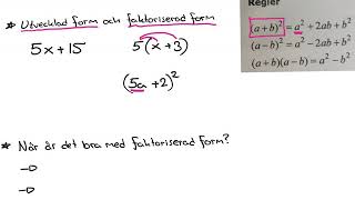 Matematik 3b, 1.1. Polynom. Vad är ett polynom? Faktorisera polynom? Förkorta rationellt uttryck.