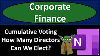 Cumulative Voting How Many Directors Can We Elect? 1716