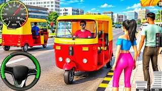 City Tuk Tuk Rickshaw Driving Game 3D: Rickshaw Pick Drop Passenger Transport 2026; Android Gameplay screenshot 1