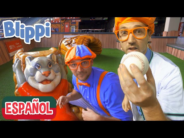 Blippi visita un estadio de beisbol, Videos de vehículos para niños