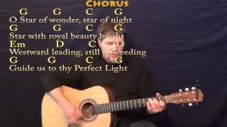We Three Kings (Christmas) Strum Guitar Cover Lesson in Em with Chords/Lyrics chords