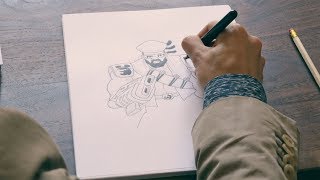 Ferry Gouw - Drawing Major Lazer Timelapse