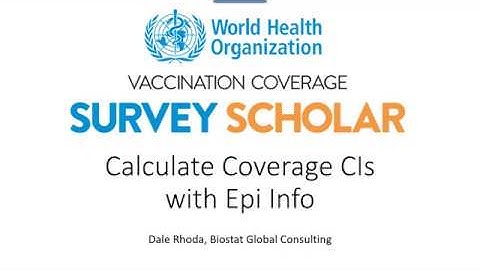 Module A3 - Calculate Coverage CIs with Epi Info