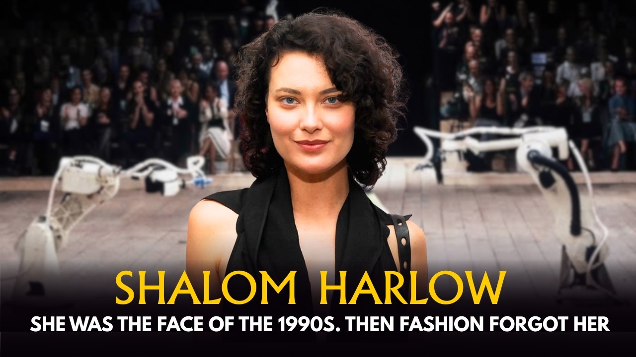 On September 28, 1998, inside a London warehouse, 24-year-old Shalom Harlow climbed onto a rotating platform in a white silk organza dress and stood p...