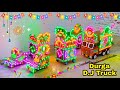 Ganesh Pooja Navratri New Gauri Durga visarjan Big DJ Truck | Radha Krishna DJ Trolly kaali DJ Light