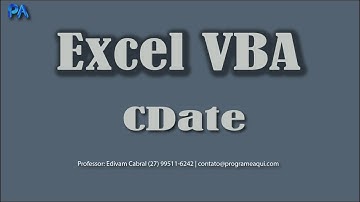 EXCEL METODOS VBA CDATE