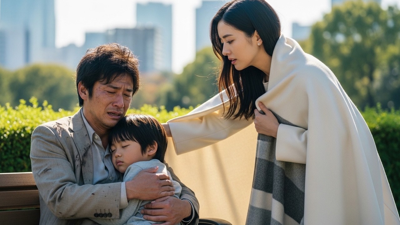 一枚の毛布の優しさ。凍える親子を救った謎の女性の正体は、彼の運命を握る会長令嬢だった