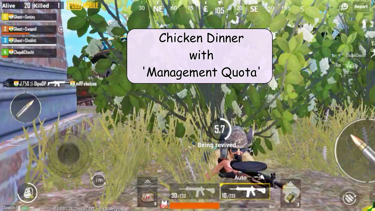 Chicken Dinner with Management Quota YouTube