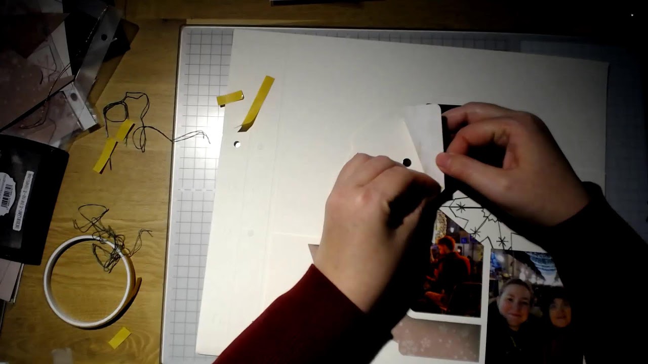 Tutoriel Scrapbooking 📢 LIVE 📢 Gabarit 