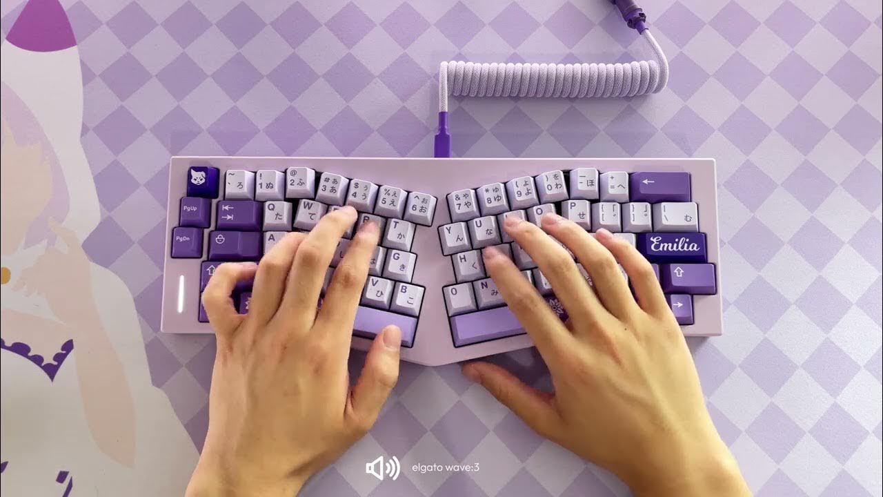 ANIME WAIFU KEYBOARD?!? Owlab Spring with Lubed Creamsicle Switches