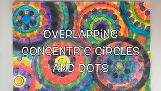How to Create Art with Concentric Circles and Dots