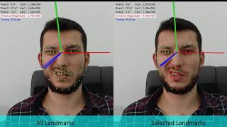 Robust Landmark Selection for 3D Face Pose Estimation screenshot 5