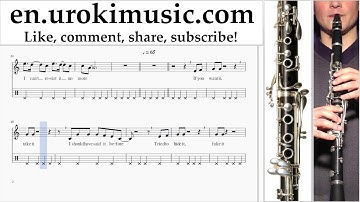 Clarinet lessons Ariana Grande - Break Free Sheet Music Tutorial Part#2 um-352