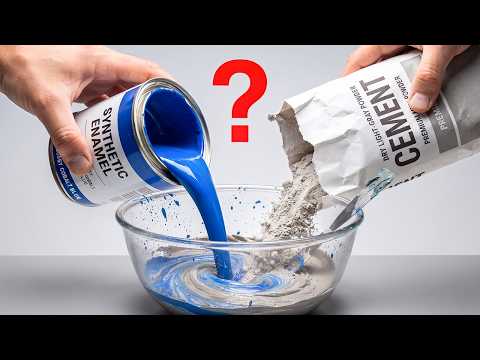 Pour SYNTHETIC ENAMEL Into CEMENT 😱 Billions Of People Don't Know This Secret