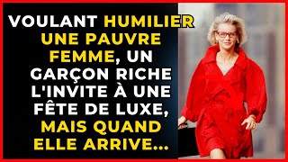 Voulant humilier une pauvre femme, un garçon riche l'invite à sa soirée de luxe