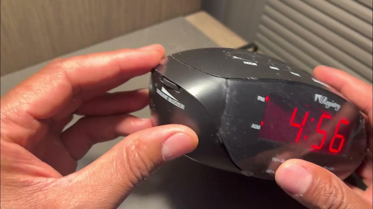 Registry Alarm Clock How to Set Time, Alarm, Radio YouTube
