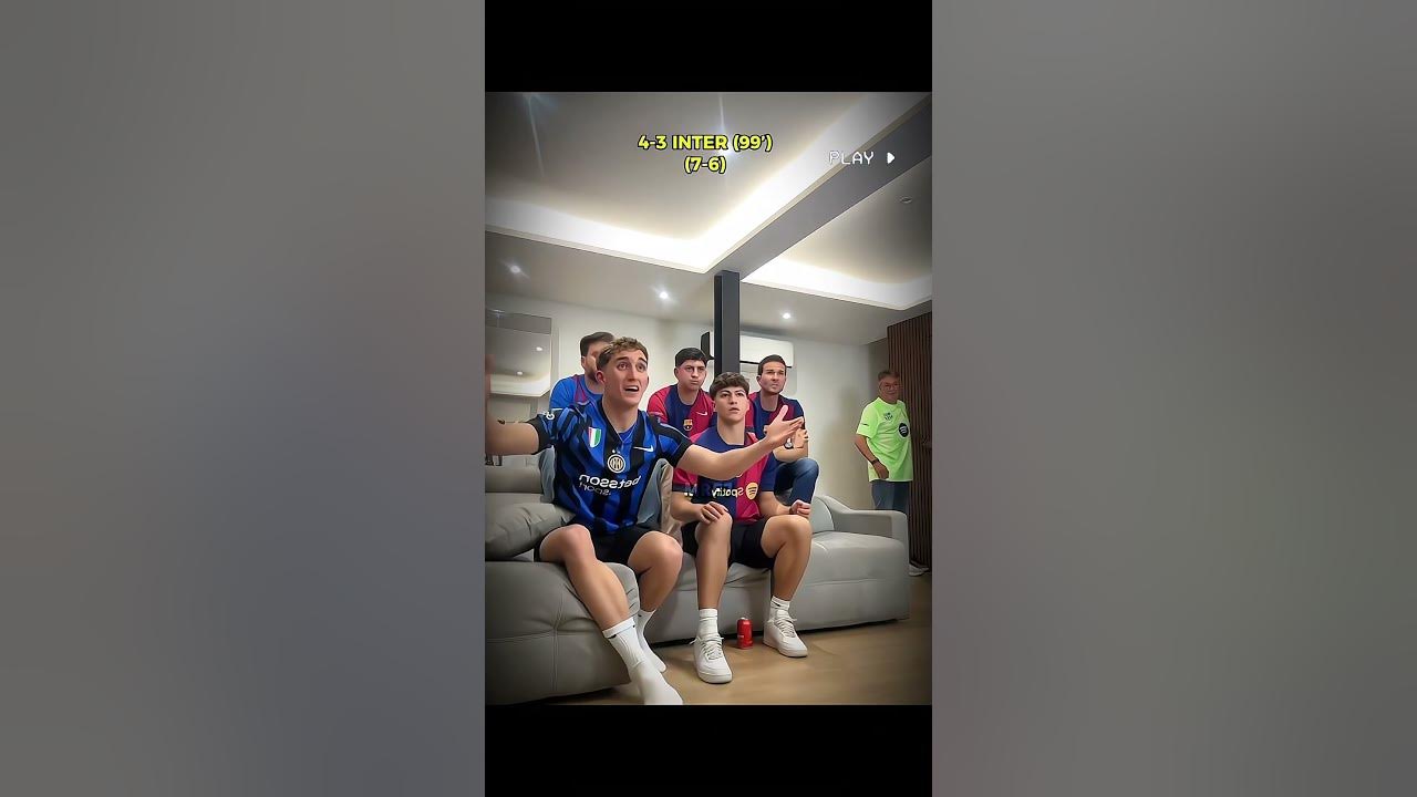 6 Barca Fan's Vs 1 Inter fan💀🔥#youtube #trending #shorts #viral