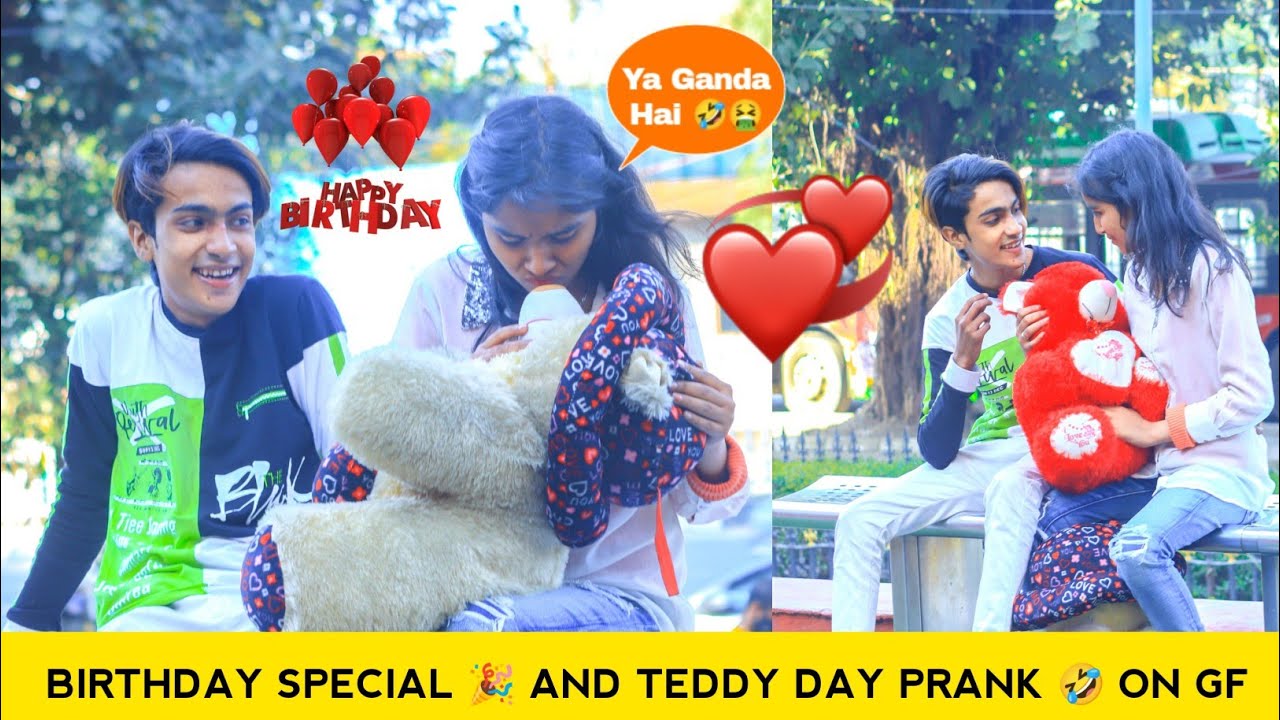 Birthday And Teddy Day Special 🥳 Prank On Girlfriend - YouTube