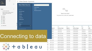 Tableau Basics 1 - How to connect to data source