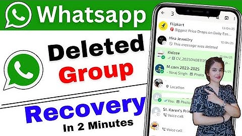 How To Recover A WhatsApp Deleted Group | WhatsApp Group Recover Kaise kare 2025 | Group Recover 🔥