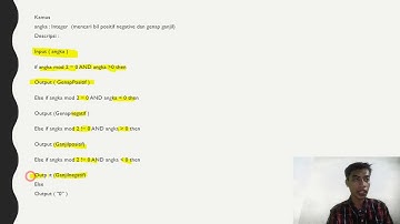 Mencari Angka Genap Ganjil Positif Negatif bahasa c