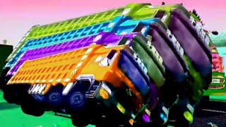 Mobil Gandengan Truk Oleng Joget Lucu || Dump Truck Dance Funny Lorry Videoss dj Toktoky