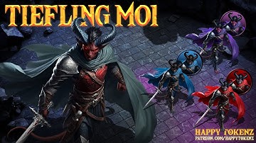Tiefling M01 - Animated Token for Foundry VTT, Roll20, Fantasy Grounds, D&D, Pathfinder RPG
